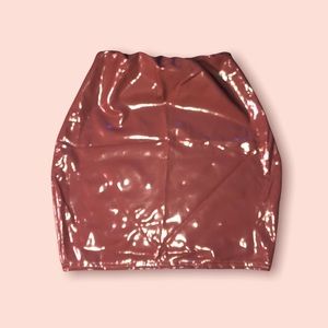 PLT Mauve Pink faux leather MINI skirt NEVER worn CLUBBING OUTFIT!!!